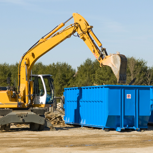 can i choose the location where the residential dumpster will be placed in Ivydale WV